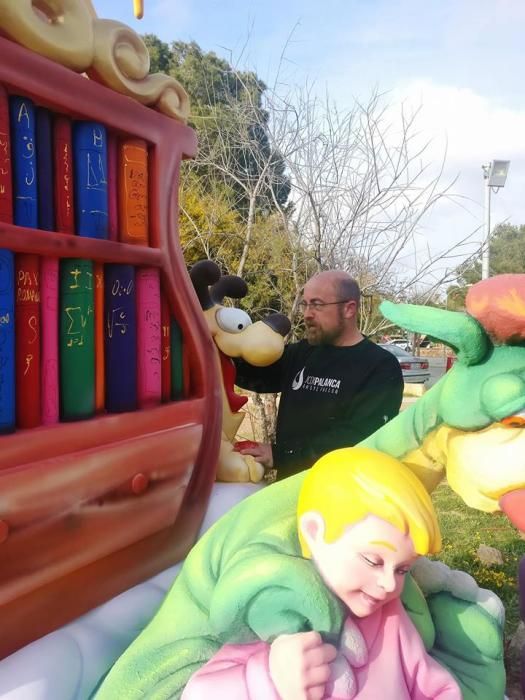 La plantà de las fallas de Jordi Palanca