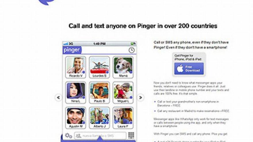 Pinger lanza una app para llamar gratis desde el móvil
