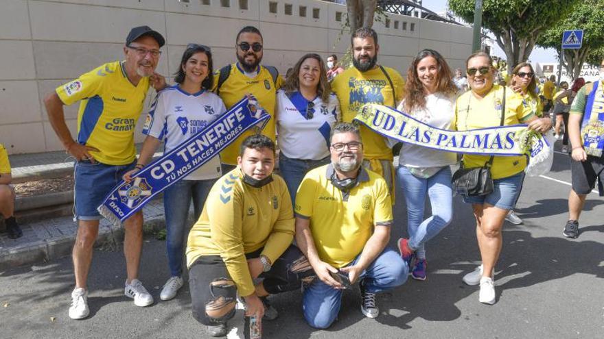 Ambiente durante el derbi en el Estadio de Gran Canaria