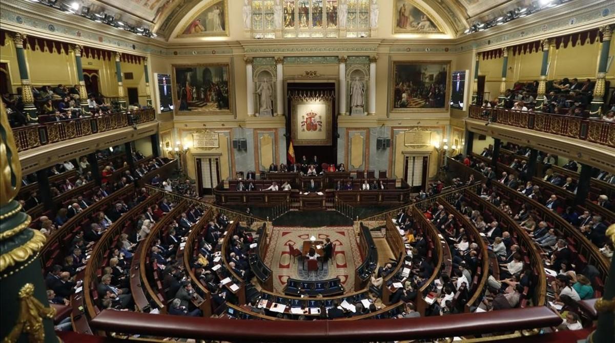 Hemiciclo del Congreso de los Diputados, en una imagen de archivo.