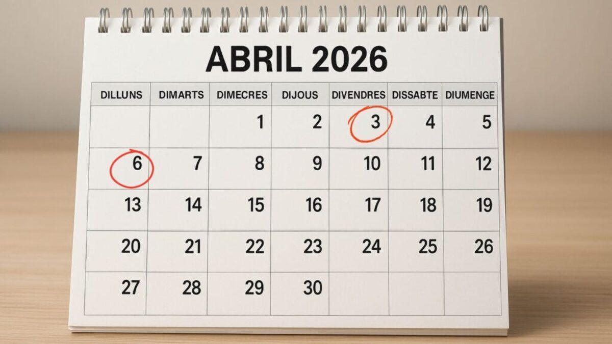 Qué días de Semana Santa son festivos en la Comunitat Valenciana según el calendario laboral y escolar 2026.