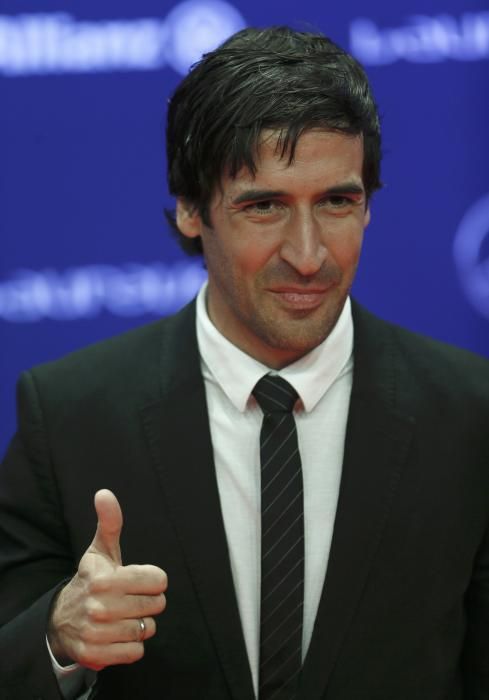 Former Spanish soccer player Raul arrives for ...