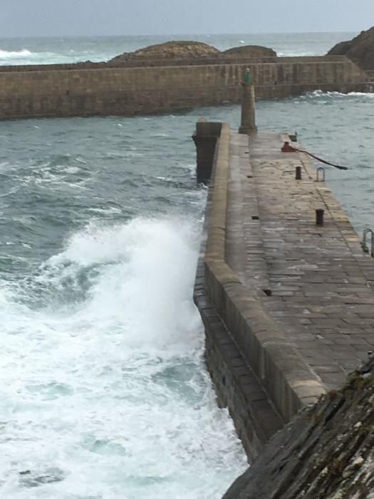 Temporal de viento y oleaje en Asturias