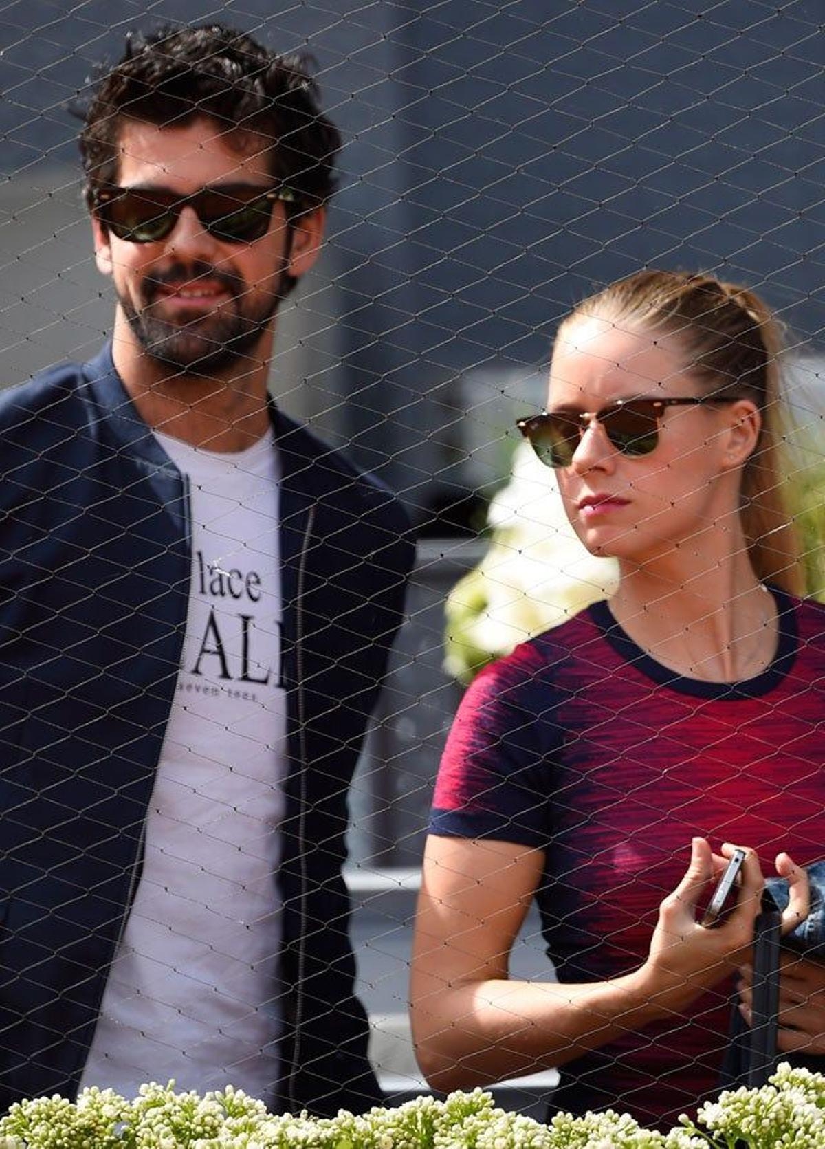 Miguel Ángel Muñoz y Manuela Vellés en el Mutua Madrid Open