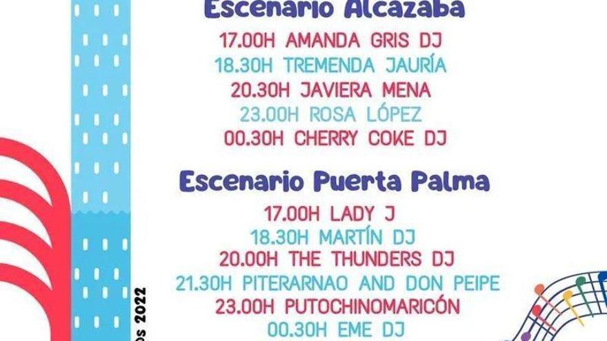 El programa de conciertos.