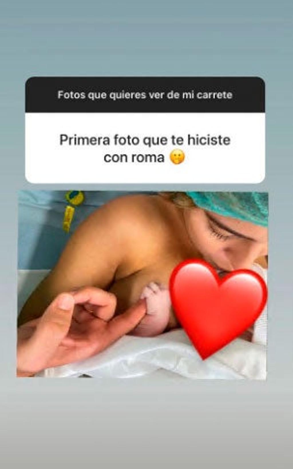 La primerísima foto de Laura Escanes con Roma