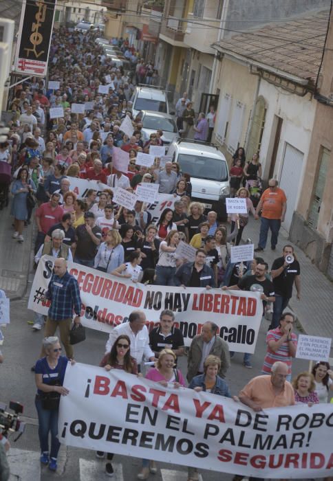 Manifestación de vecinos en El Palmar