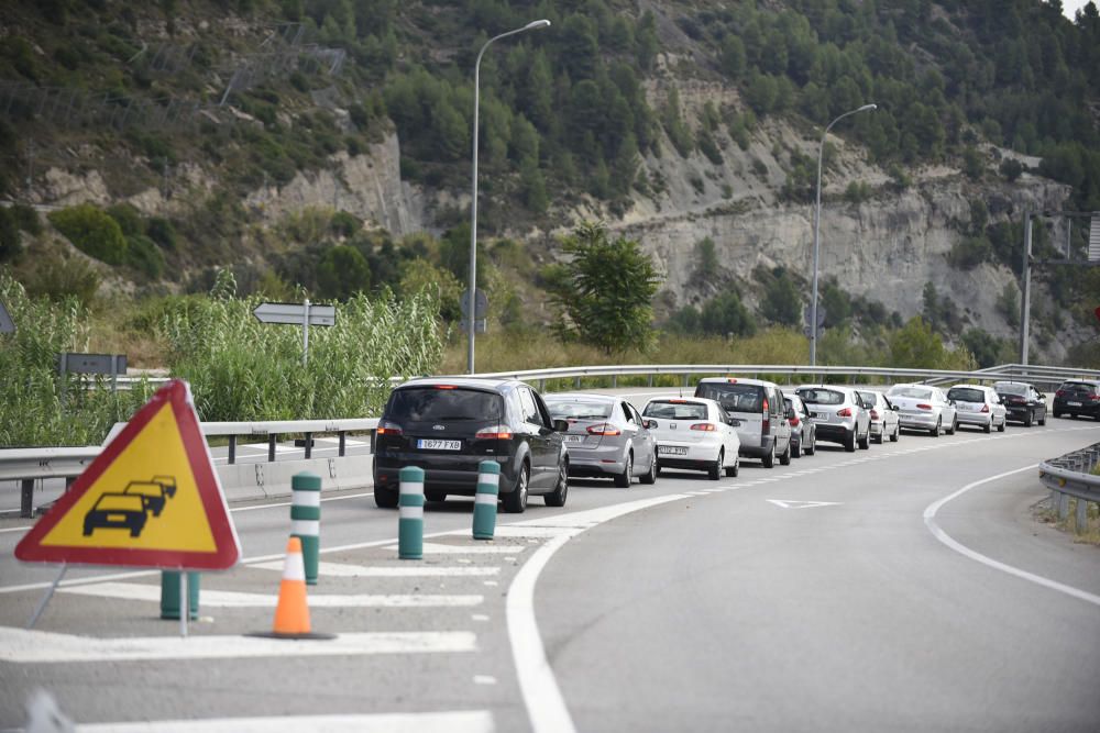 L'operació tornada deixa cues a la C-55, a Castellgalí