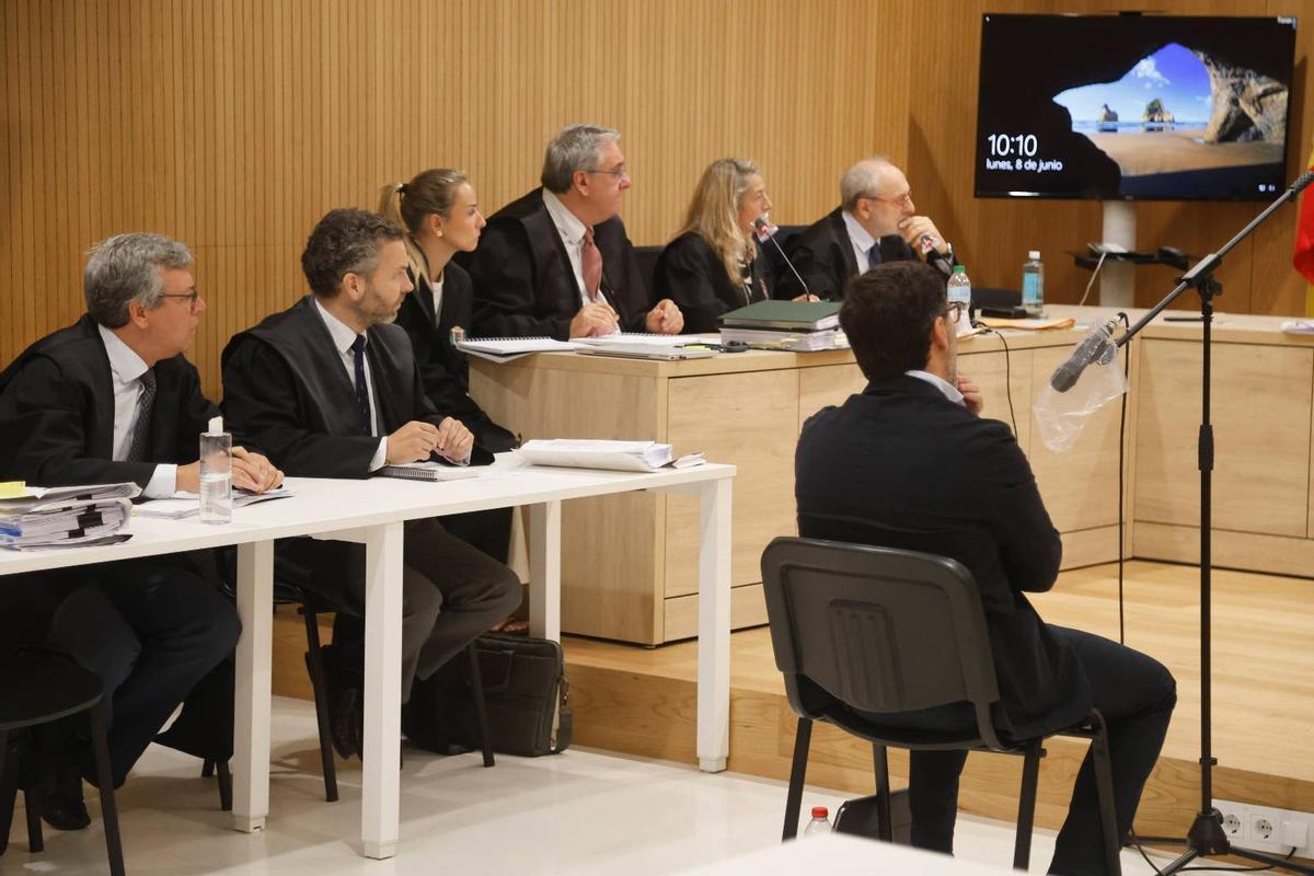Jesús León, durante su declaración.