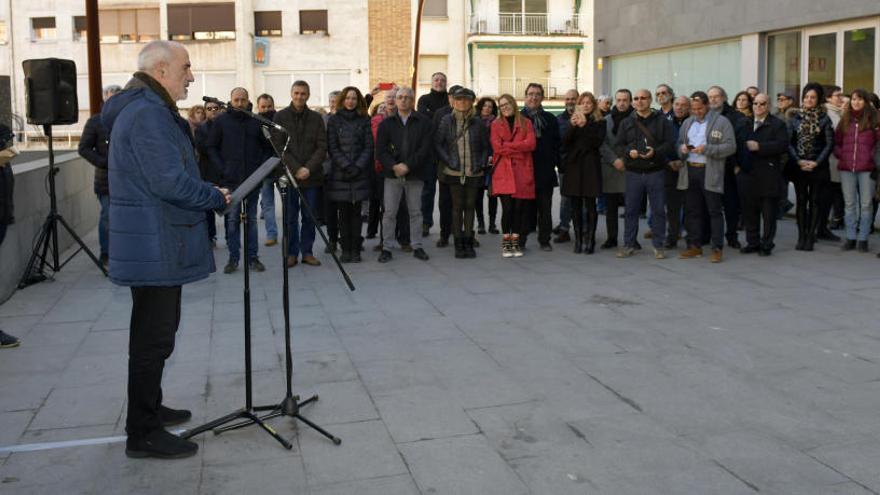 Un moment de l&#039;acte amb Ruíz-Huerta adreçant-se als presents