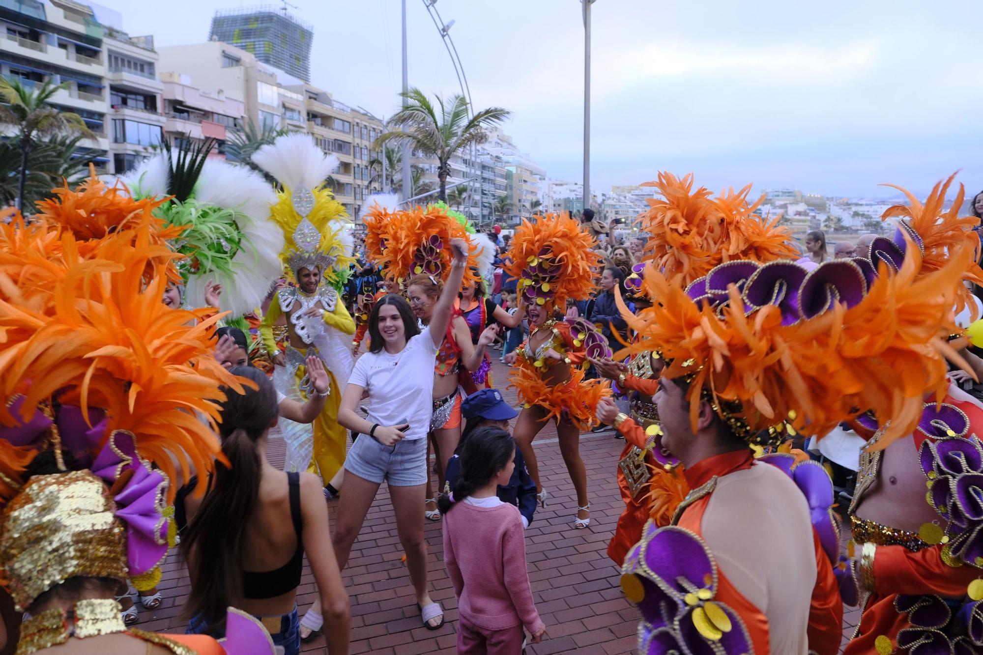 Encuentro de comparsas y batucadas del Carnaval de Las Palmas de Gran Canaria 2024