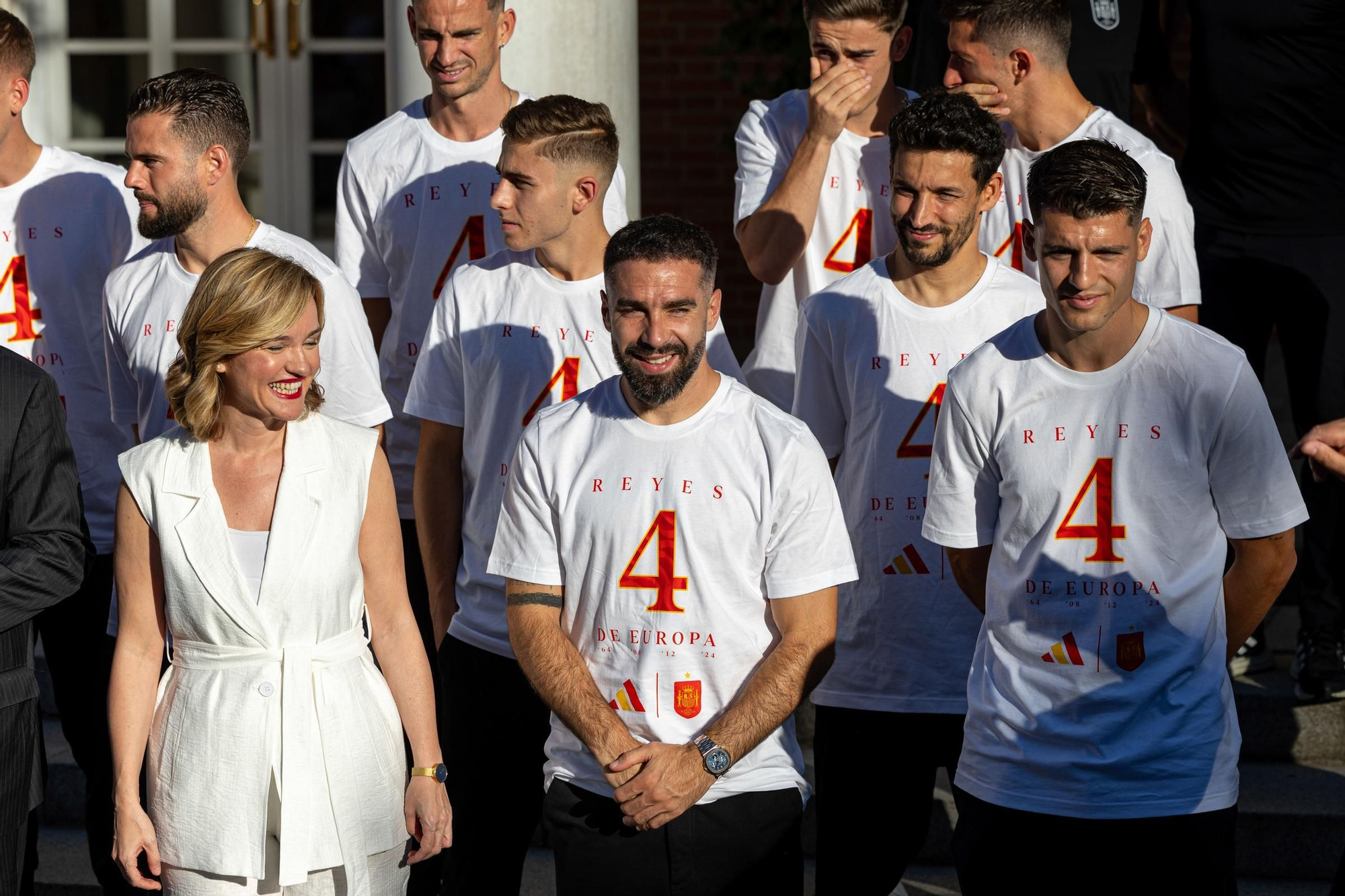 Imatges de la celebració a Cibeles i de les recepcions a la Moncloa i la Zarzuela