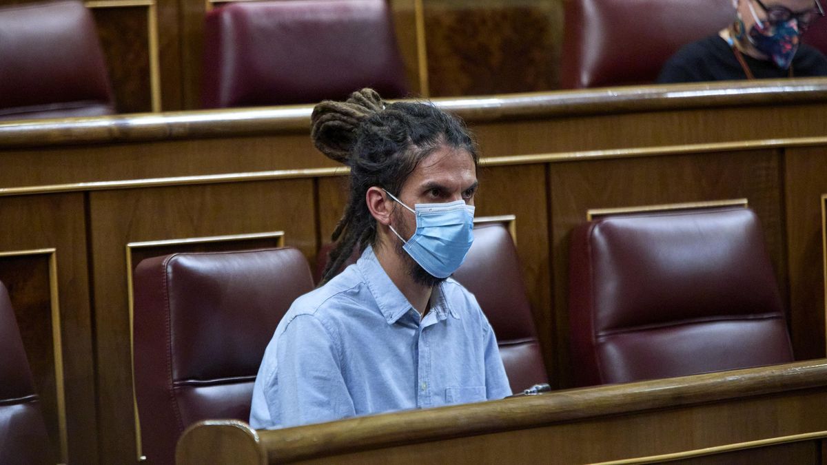 Alberto Rodríguez en una sesión del Congreso.