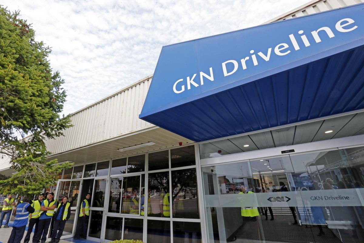 Entrada de la factoría de GKN Driveline en Vigo