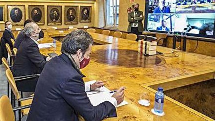 La reunión de ayer en la Cámara.