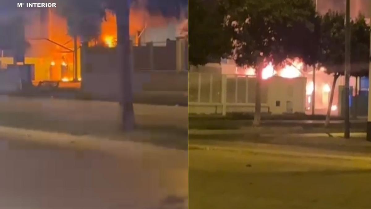 Tres detenidos tras incendiar su coche y darse a la fuga de una gasolinera en Los Palacios