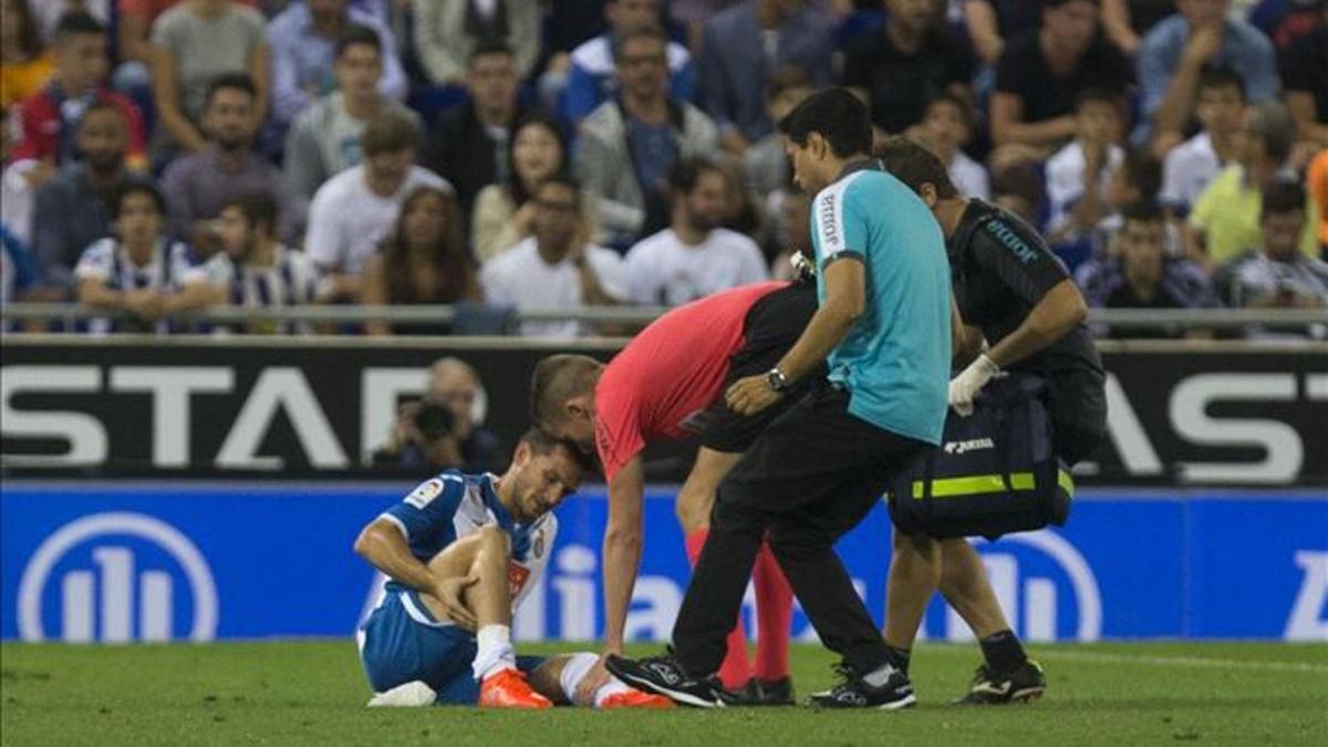 Piatti se lesionó el domingo en el Espanyol-Real Madrid