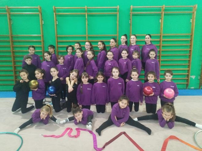 En imágenes, un entrenamiento del Club Gimnástico Grado