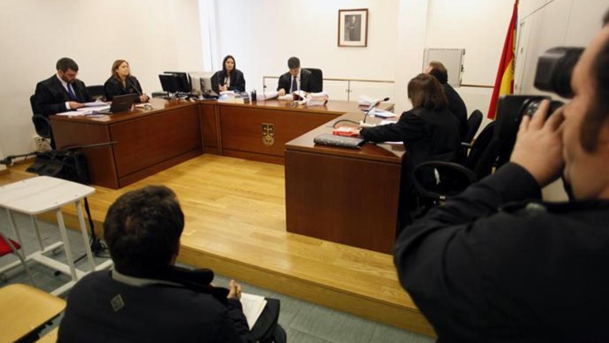 La web Rojadirecta, en la primera audiencia previa en la que tuvo que declarar en los Juzgados de lo Mercantil de A Coruña el pasado mes de abril