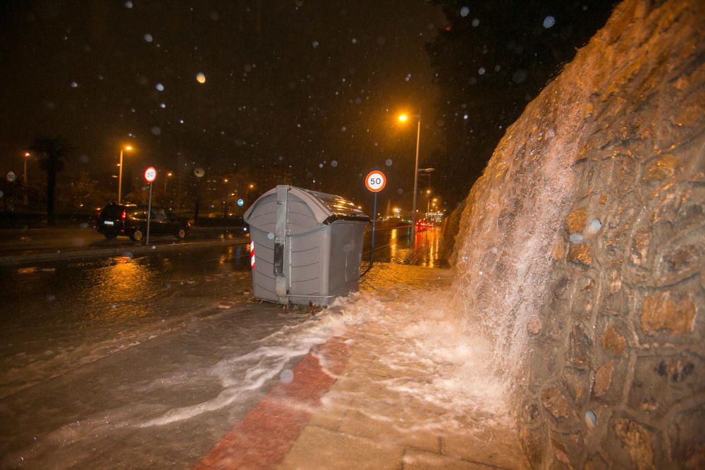 El temporal inunda Alicante