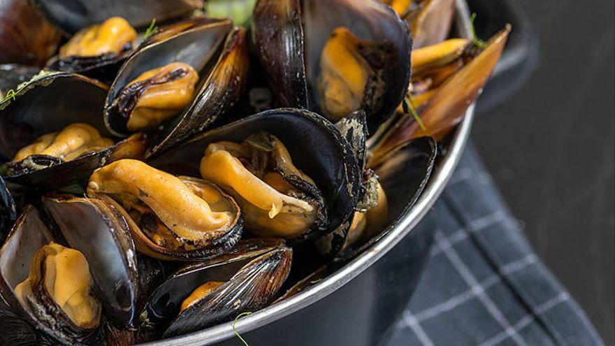 Mejillones al vapor