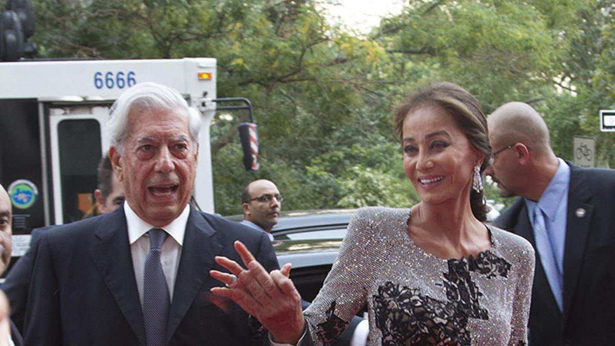 Isabel Preysler y Mario Vargas Llosa en Nueva York