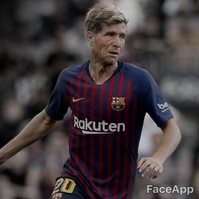 Así serán los jugadores del FC Barcelona de viejos, según Faceapp