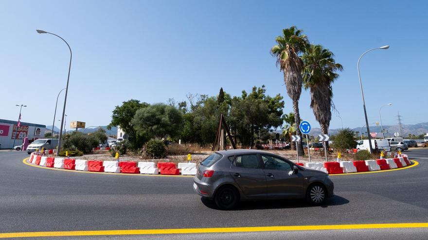 Señalizan la rotonda de la carretera de Sóller para empezar el viernes diez meses de obras de ampliación