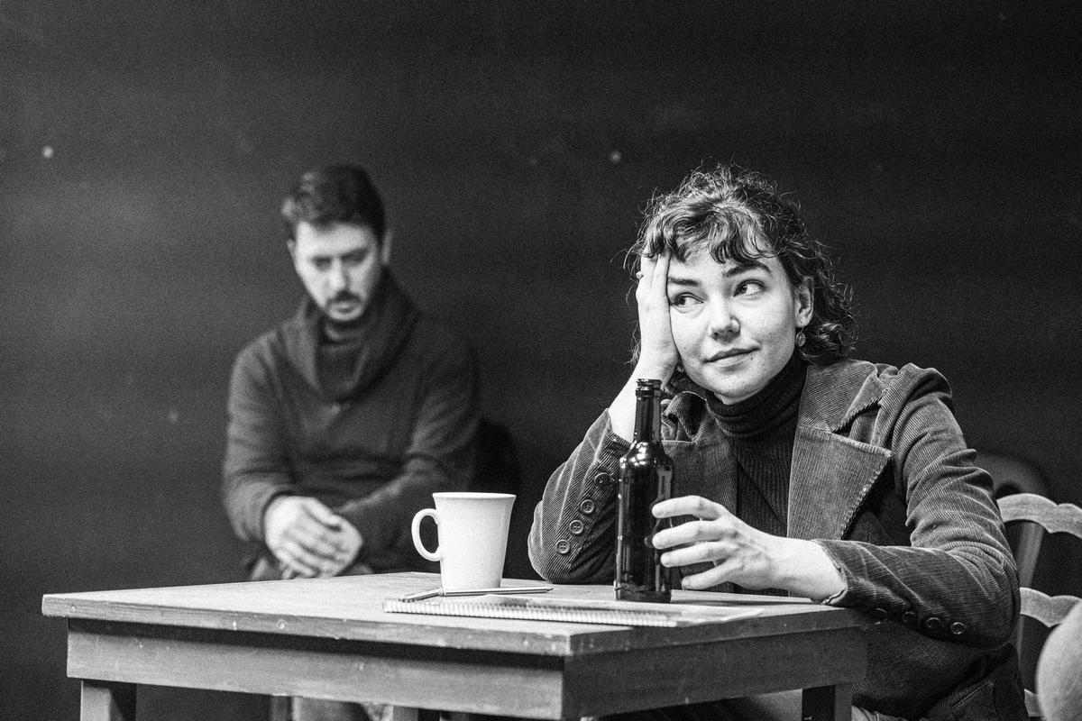 Clara Mir, en un ensayo de 'La nit de les tríbades'.