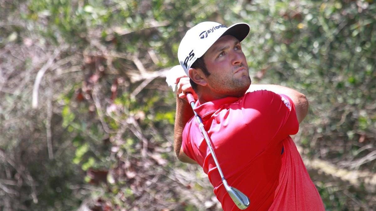 Jon Rahm, en el hoyo 3 de Valderrama.