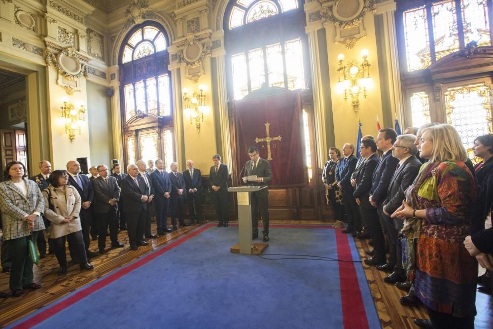 Acto institucional del Día de la Constitución en la Junta General del Principado de Asturias