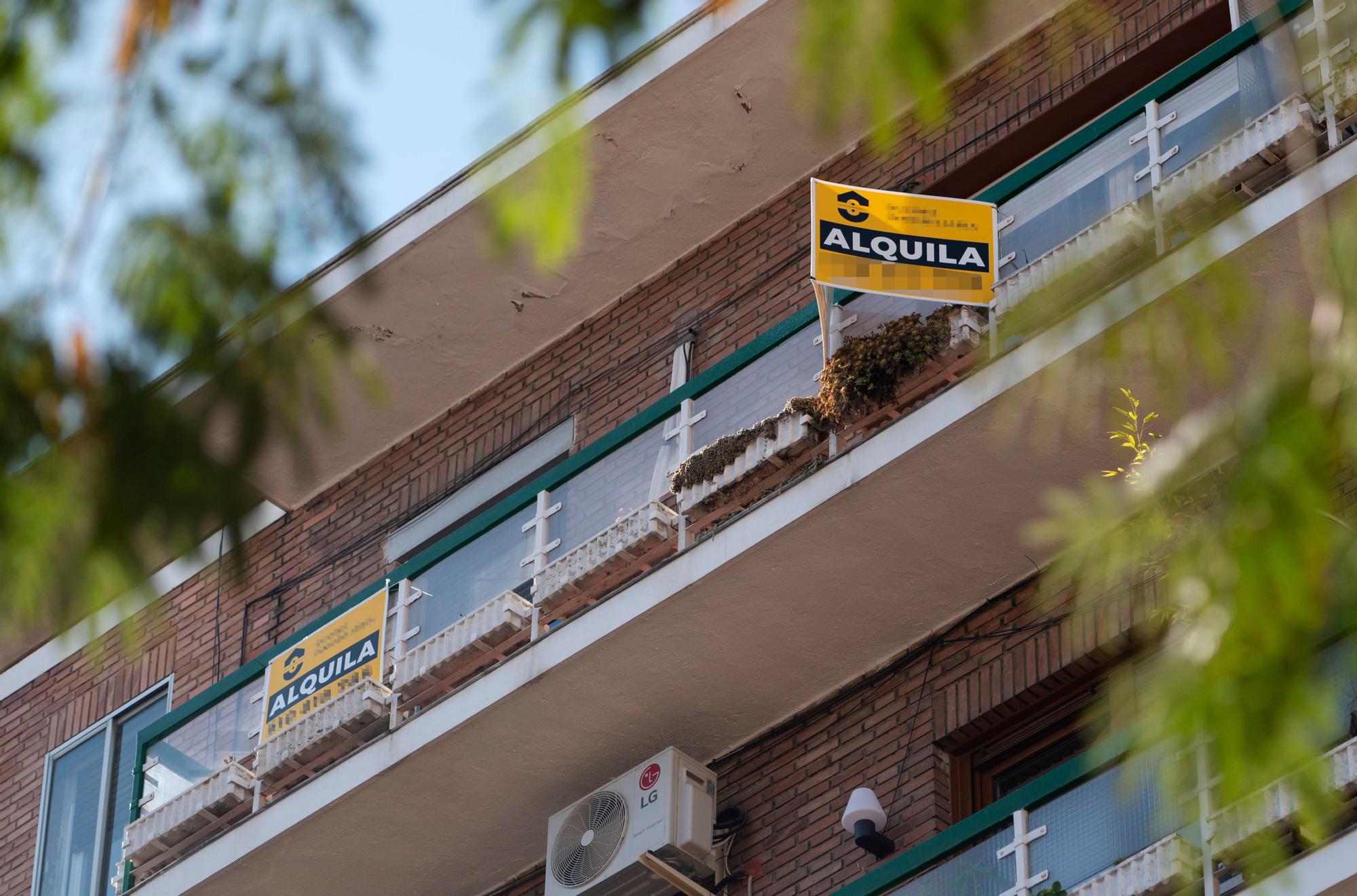 Una vivienda en alquiler.