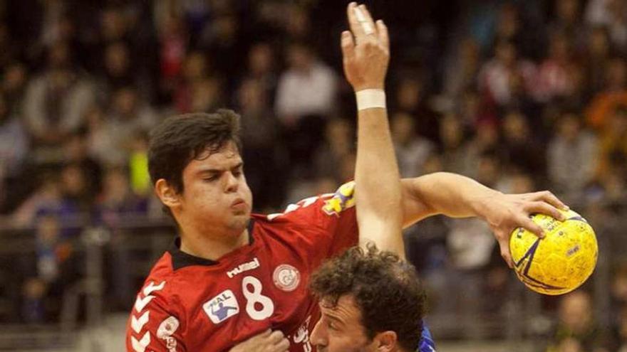 Rubén Río, durante un partido con el Gijón Jovellanos.