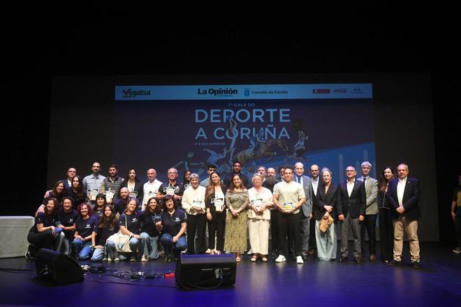 Los premiados en la VII Gala do Deporte e a súa Comarca