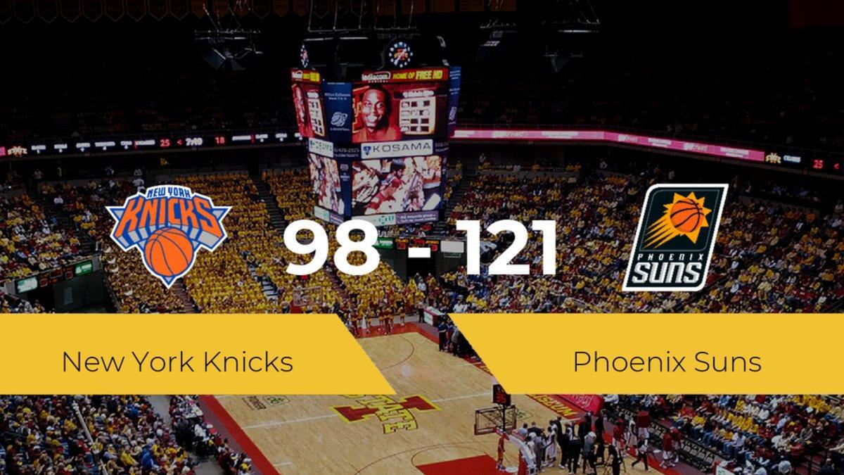 Phoenix Suns vence a New York Knicks por 98-121