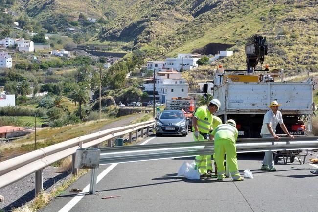 El Cabildo vuelve a cerrar la carretera entre La Aldea y El Risco