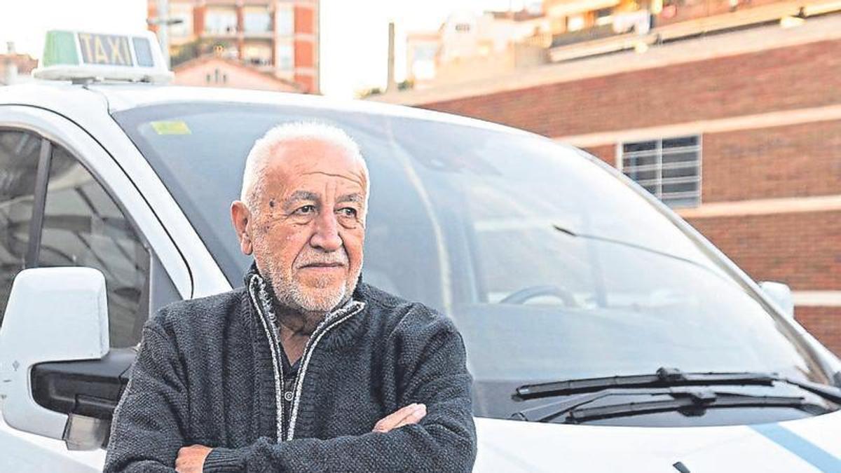 Diego Plaza i el seu taxi