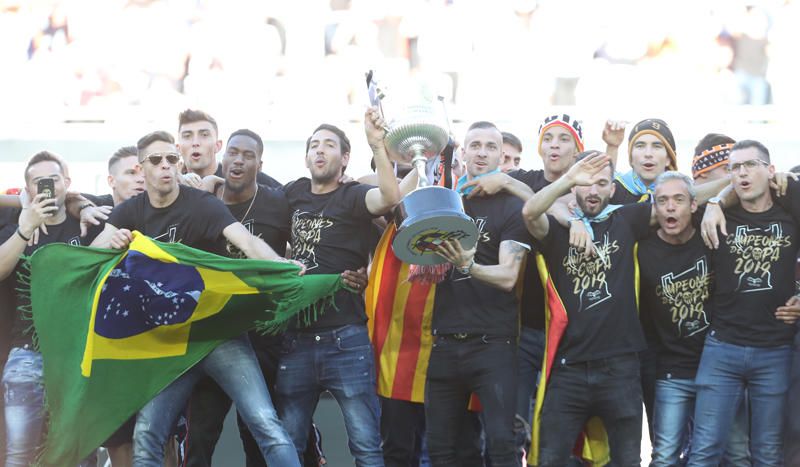 Celebración del Valencia CF campeón de Copa