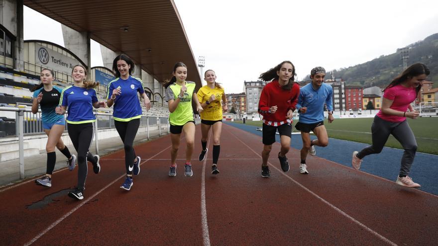 Millonarios a la carrera: el Club Atletismo de Mieres retoma los entrenamientos tras repartir el Gordo