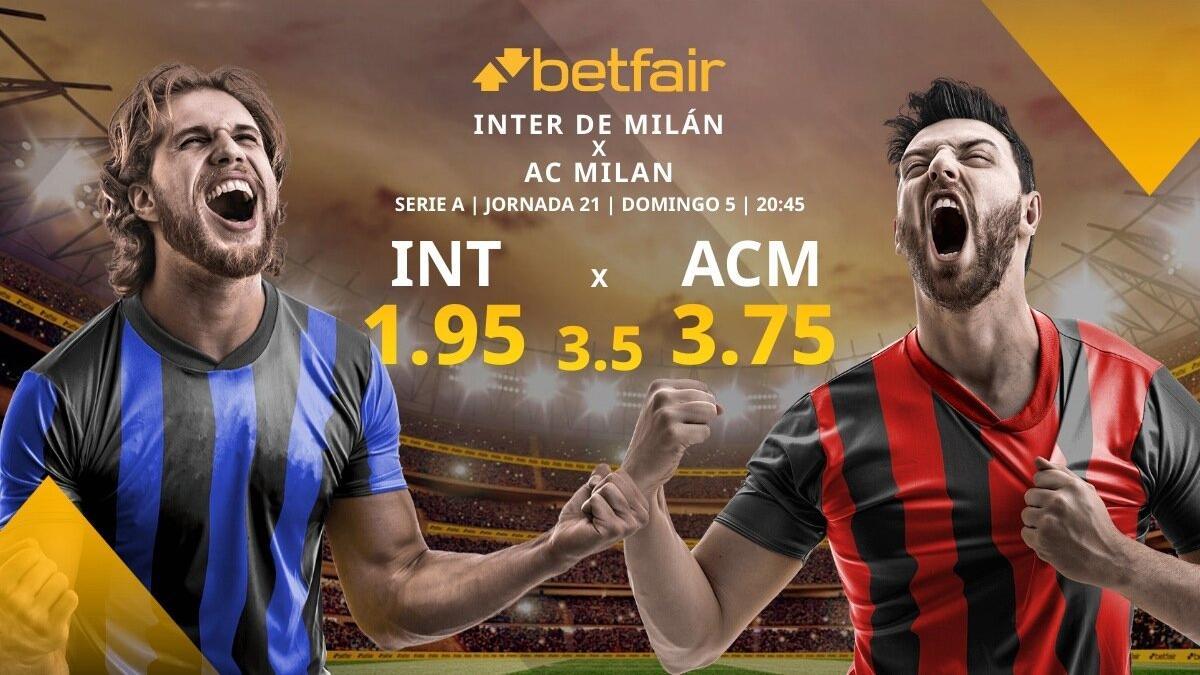 Inter de Milán vs. AC Milán: alineaciones, horario, TV, estadísticas y pronósticos