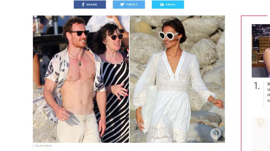 Fassbender y Vikander, en Ibiza con familiares ¿Llegó el día de la boda?