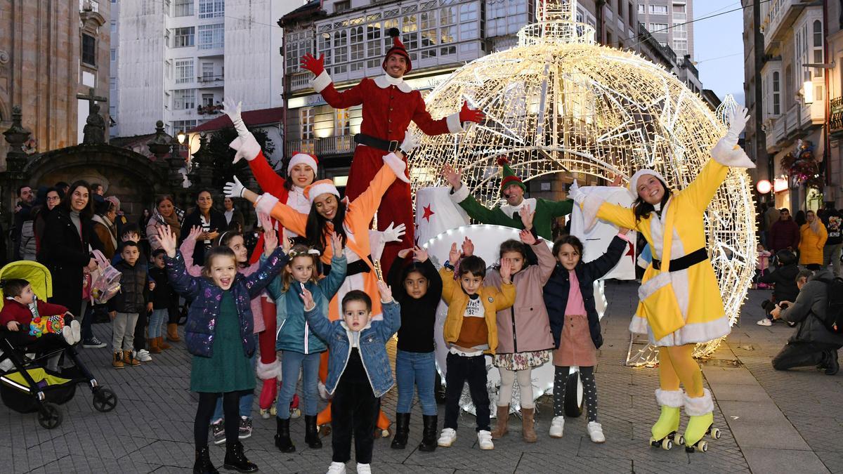 Papá Noel recorrió el centro histórico