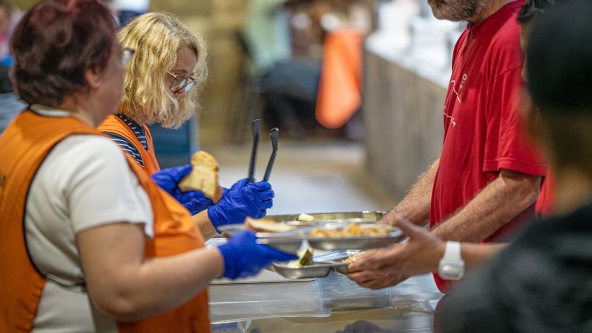 Comedor social de la parroquia de Santa Anna