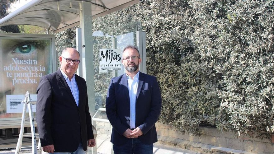 Mijas renueva 26 marquesinas de autobuses a lo largo de la A-7