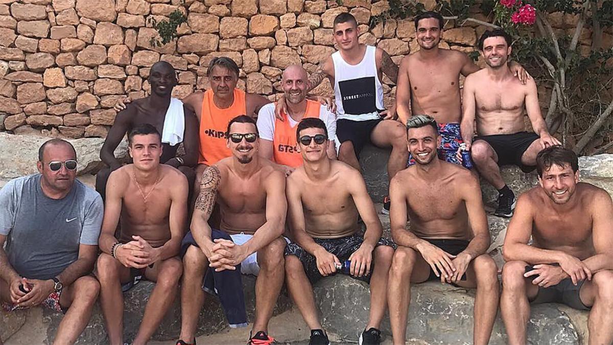 Verratti contó con la ayuda de Ibra para el partidillo que montó en Ibiza