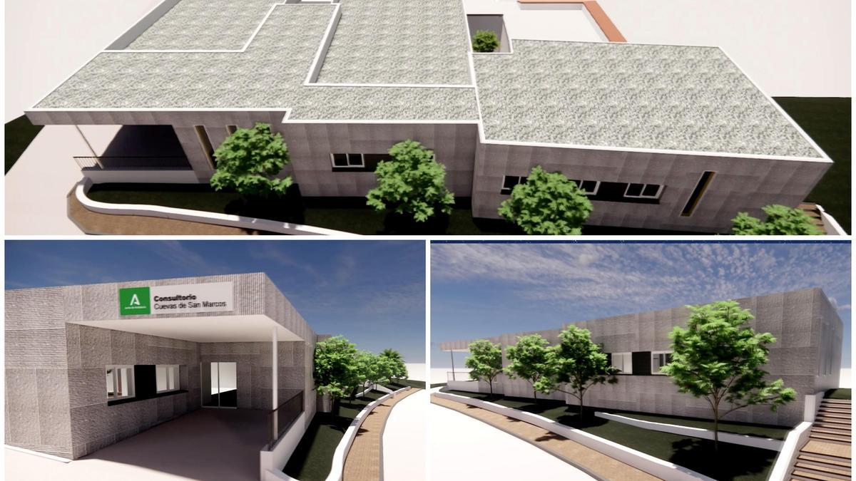 Recreación virtual del proyecto de reforma del Consultorio de Cuevas de San Marcos.