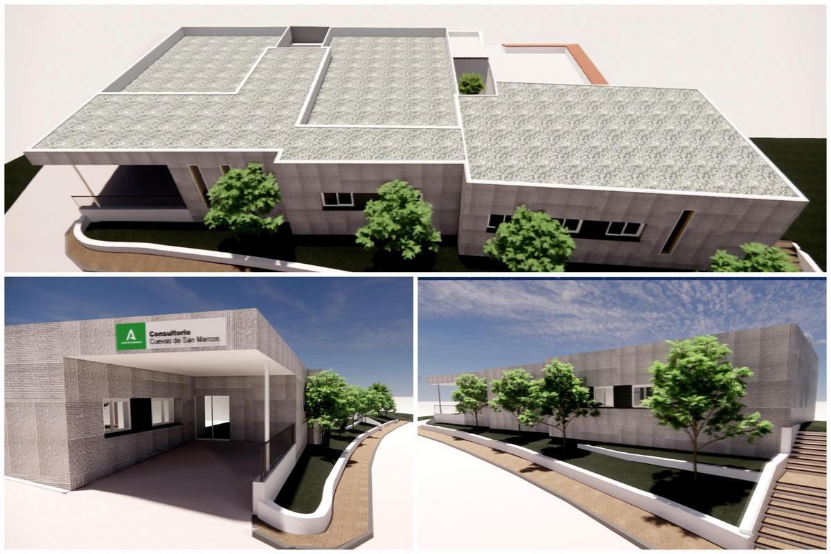 Recreación virtual del proyecto de reforma del Consultorio de Cuevas de San Marcos.