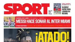 La portada de SPORT de hoy viernes, 20 de junio de 2025