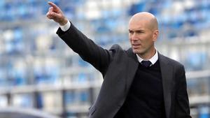 Zidane, durante su etapa al frente del Real Madrid