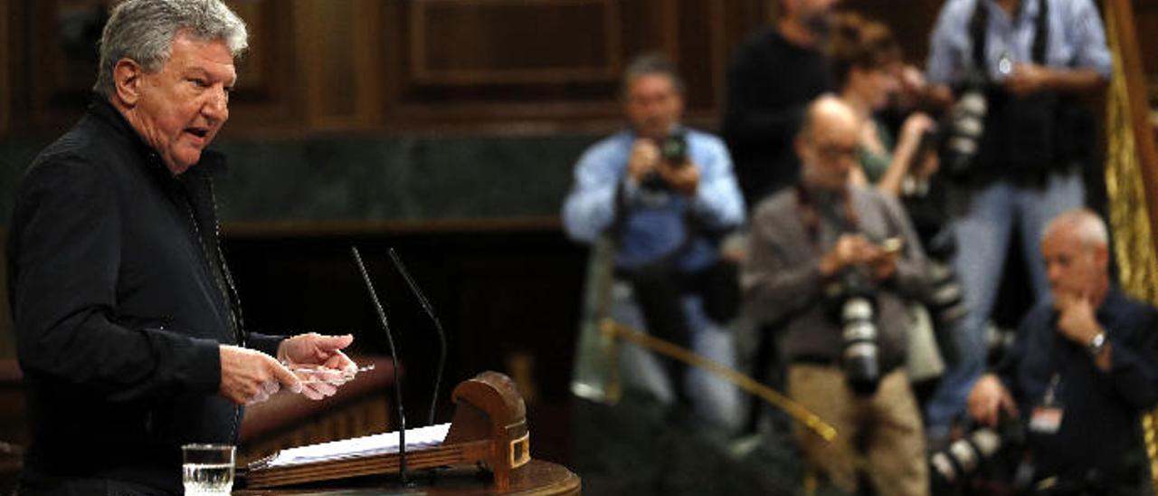 Pedro Quevedo, en el Congreso de los Diputados.